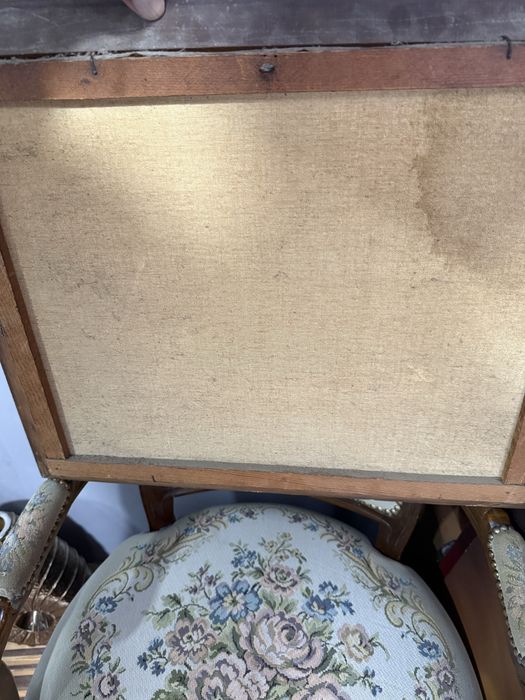 красива стара картина маслени бои платно с автор