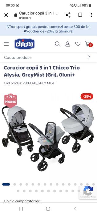 Scaun de masa Chicco Polly Progres 5 in 1, 500 lei
scaun de masă Chicc