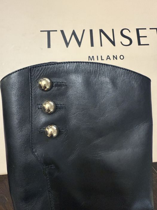 Twin set ботуши черни