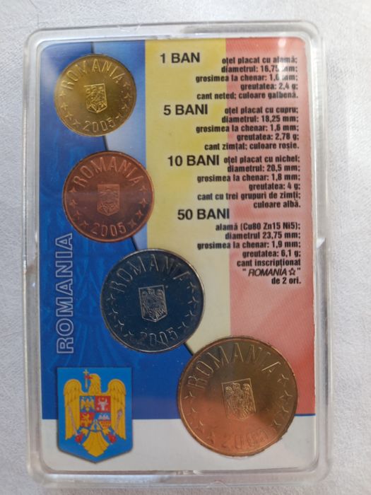 Set monede emisiunea 1 iulie 2005