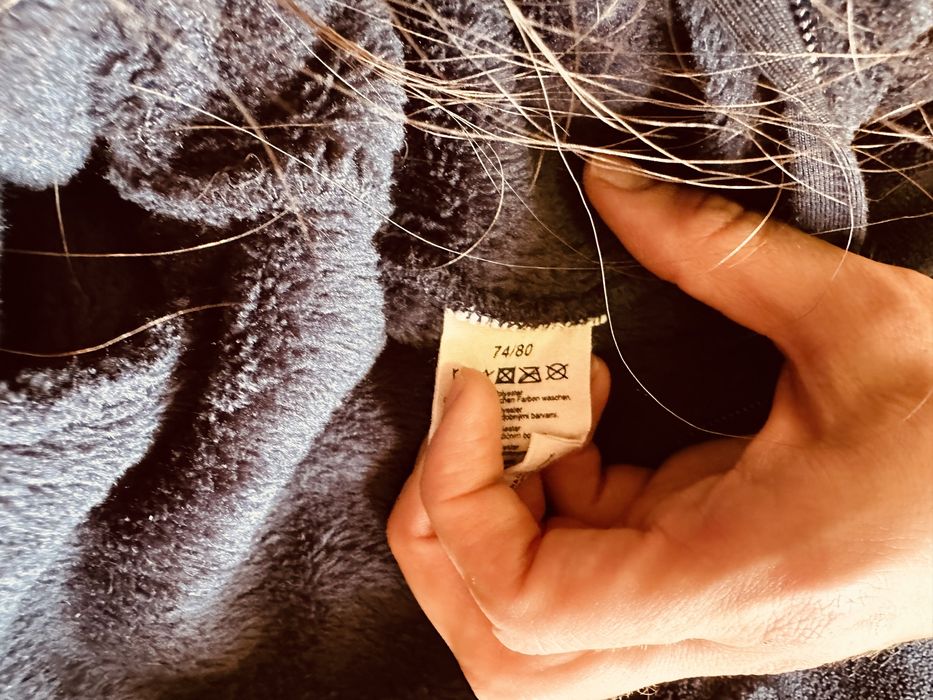 Пухен дебел суитшърт 74/80 размер