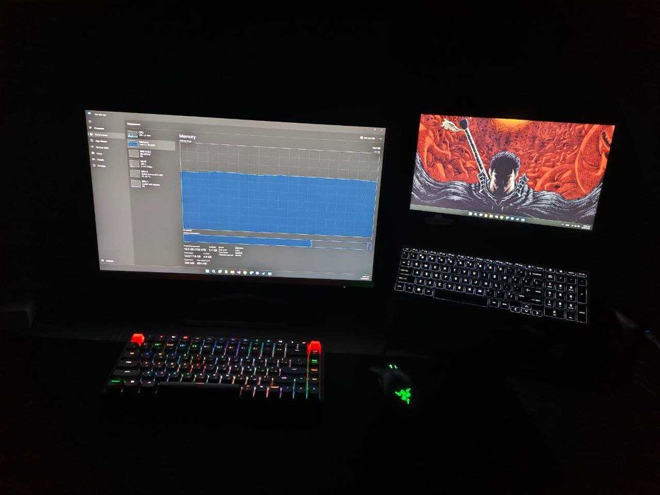 Игровой комплект: HP Victus + монитор HP M24f + Keychron K2 + Razer