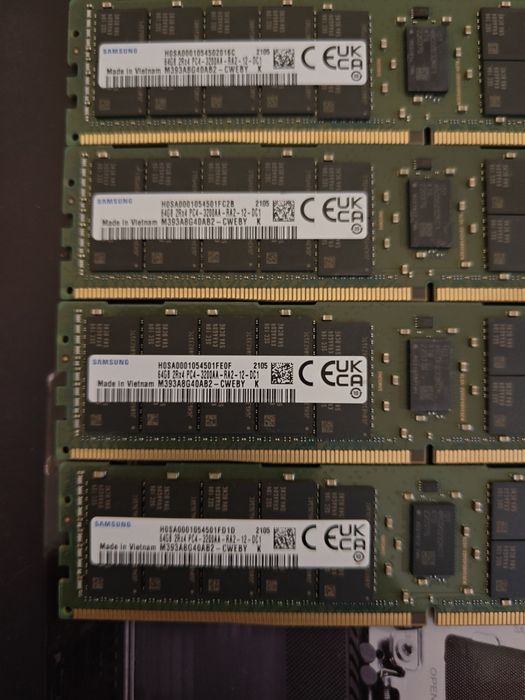 Samsung 256gb (64gbx4) DDR4 3200MHZ