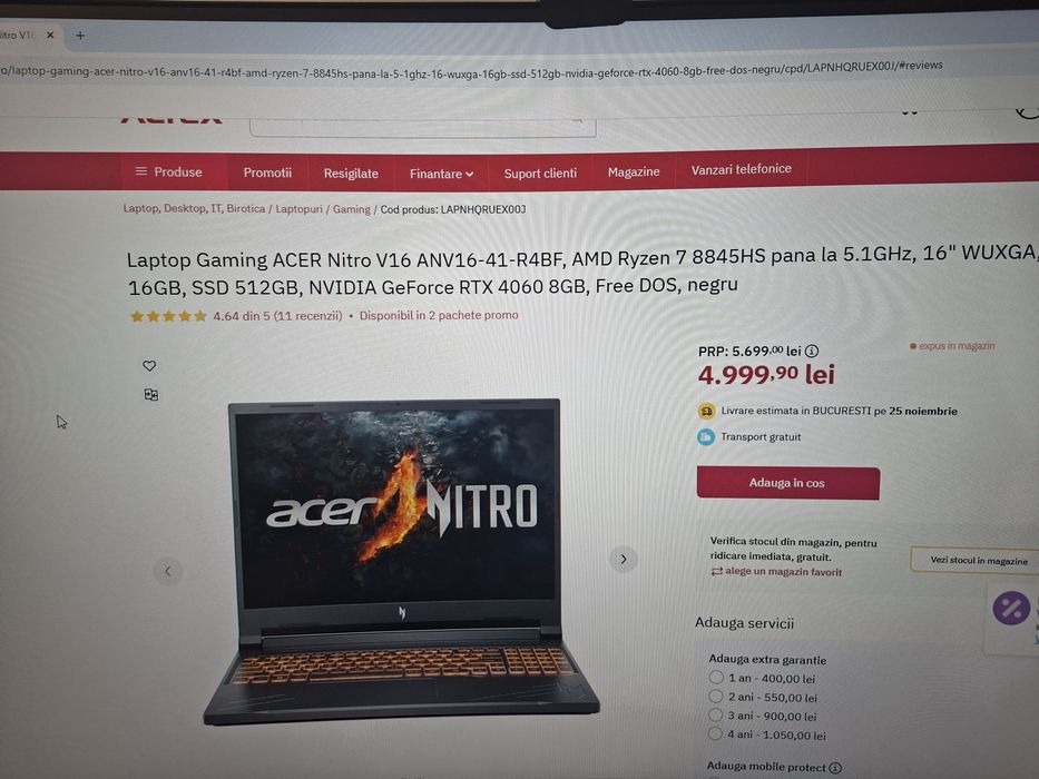 Laptop Acer Nitro V16