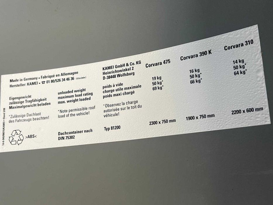 Cutie Portbagaj auto bare transversale,pentru ski,pescuit,bagaje