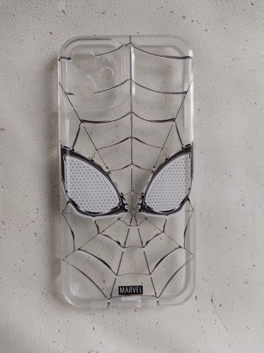 Чехол Spider-Man Marvel для iPhone 12 — прозрачный силикон
