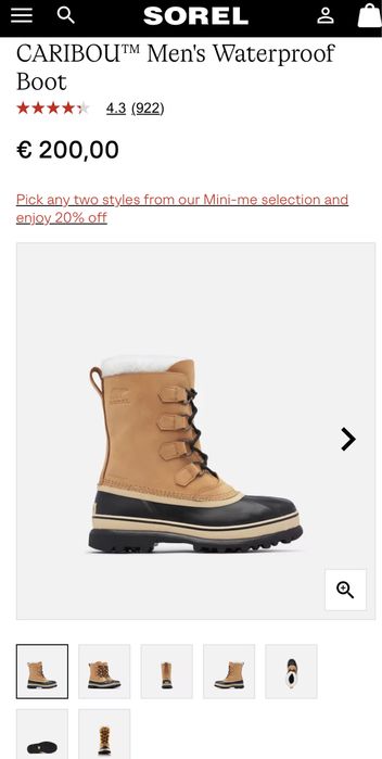 Sorel Caribou™ Men's Waterproof Boot 29cm