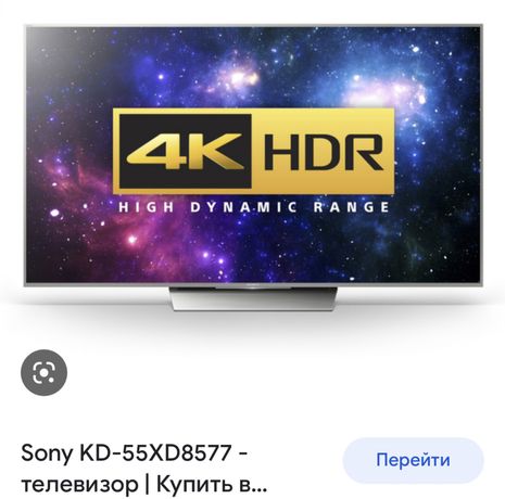 Sony KD-55XD8577 4K UHD на запчасти!!! Экран РАЗБИТ
