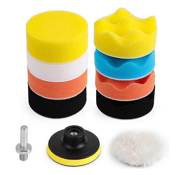 Комплект гъби за Полиране на автомобил - 11 части.
