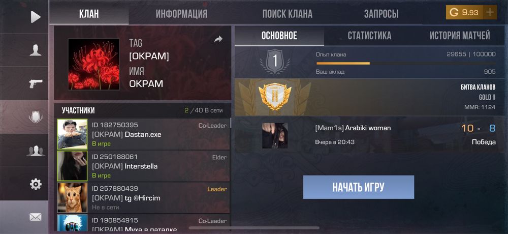 Аккаунт стендофф 2