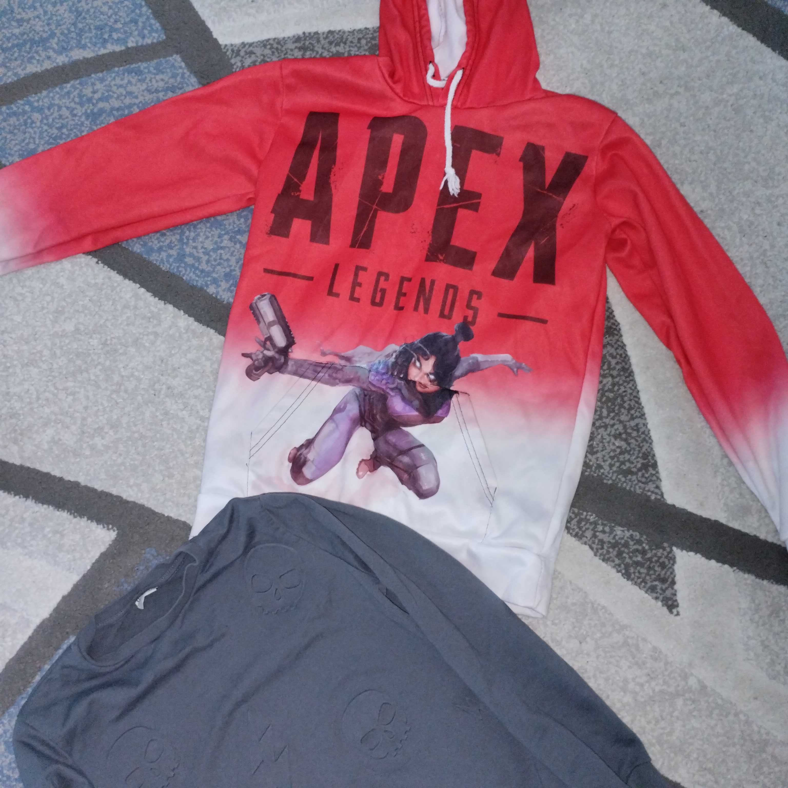 Суичър от играта Apex и блузка с черепи ,9-10 г
