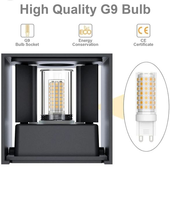 Set 2 lampi cu unghi ajustabil exterior IP 54 Klighten