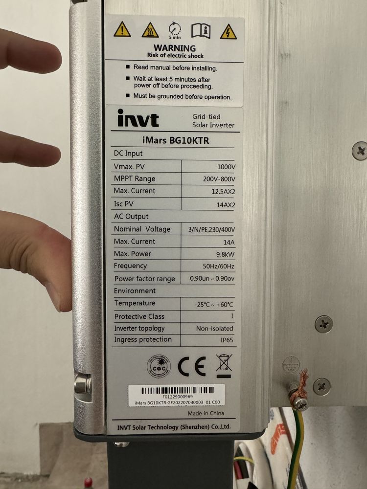 Invertor trifazat ON-GRID 10kw