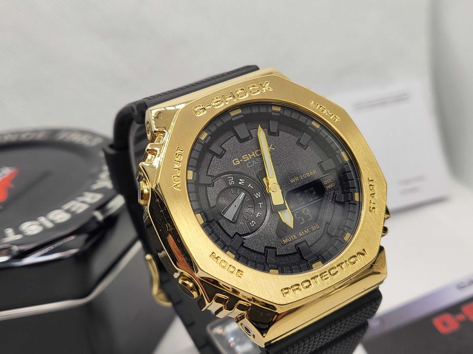Ceas Casio G shock GM 2100g -1a9er, Gold-Black .Nou, Garantie 2 ani