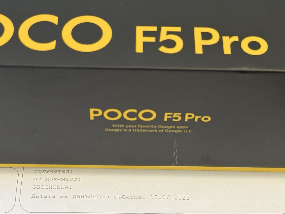 ***КАТО НОВ 256GB Xiaomi POCO F5 Pro 5G Гаранция Plesio 2027