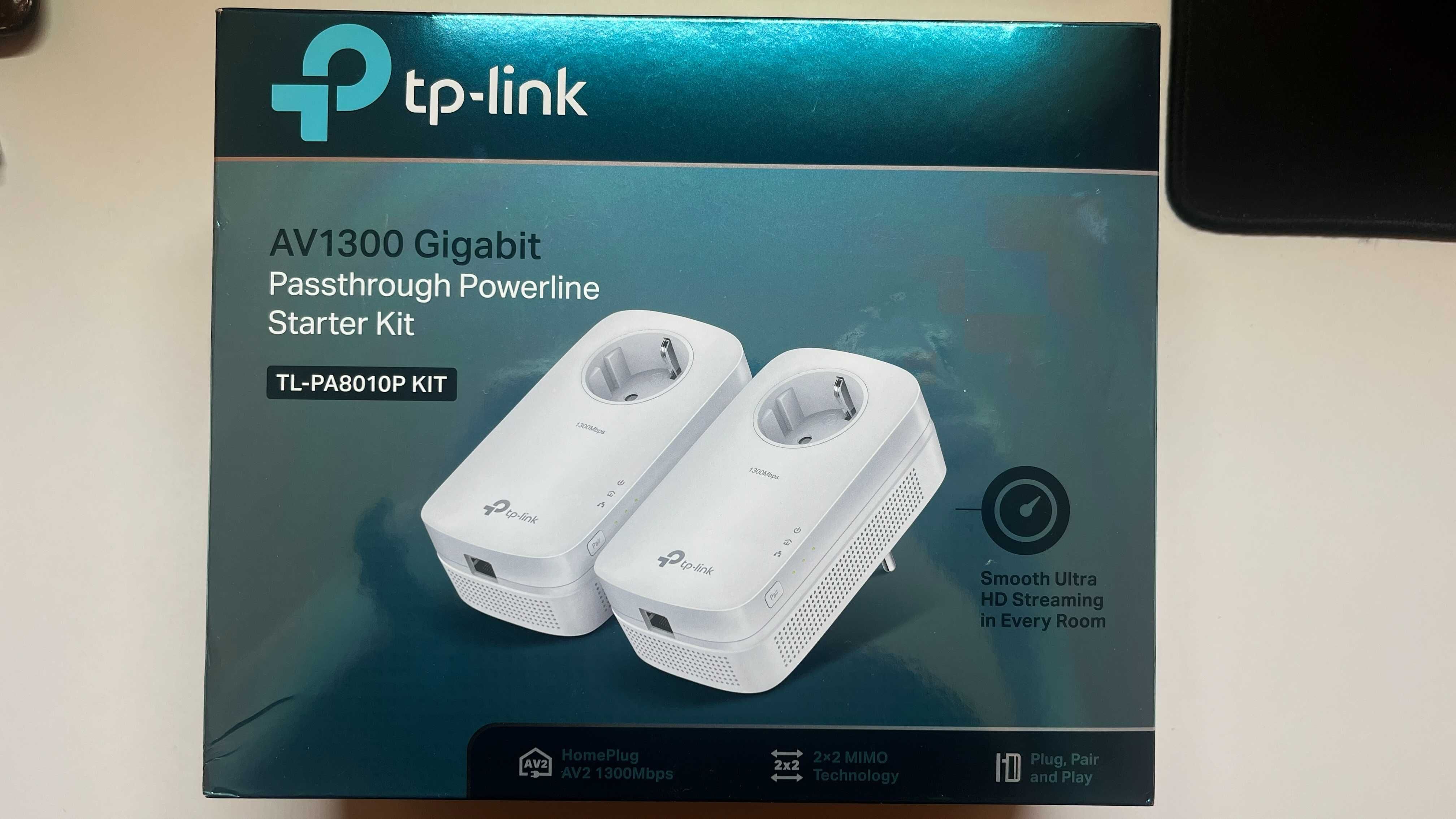 Powerline адаптери TP-LINK TL-PA8010P Kit (Безплатна доставка)