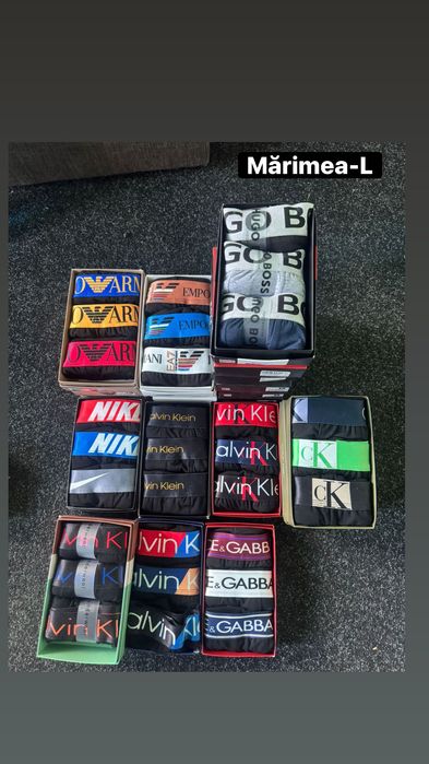 Boxeri Ck, D&G, EA7, Nike, Hugo Boss