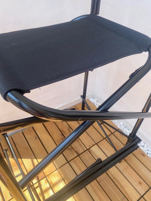 Висок сгъваем стол / гримьорски стол