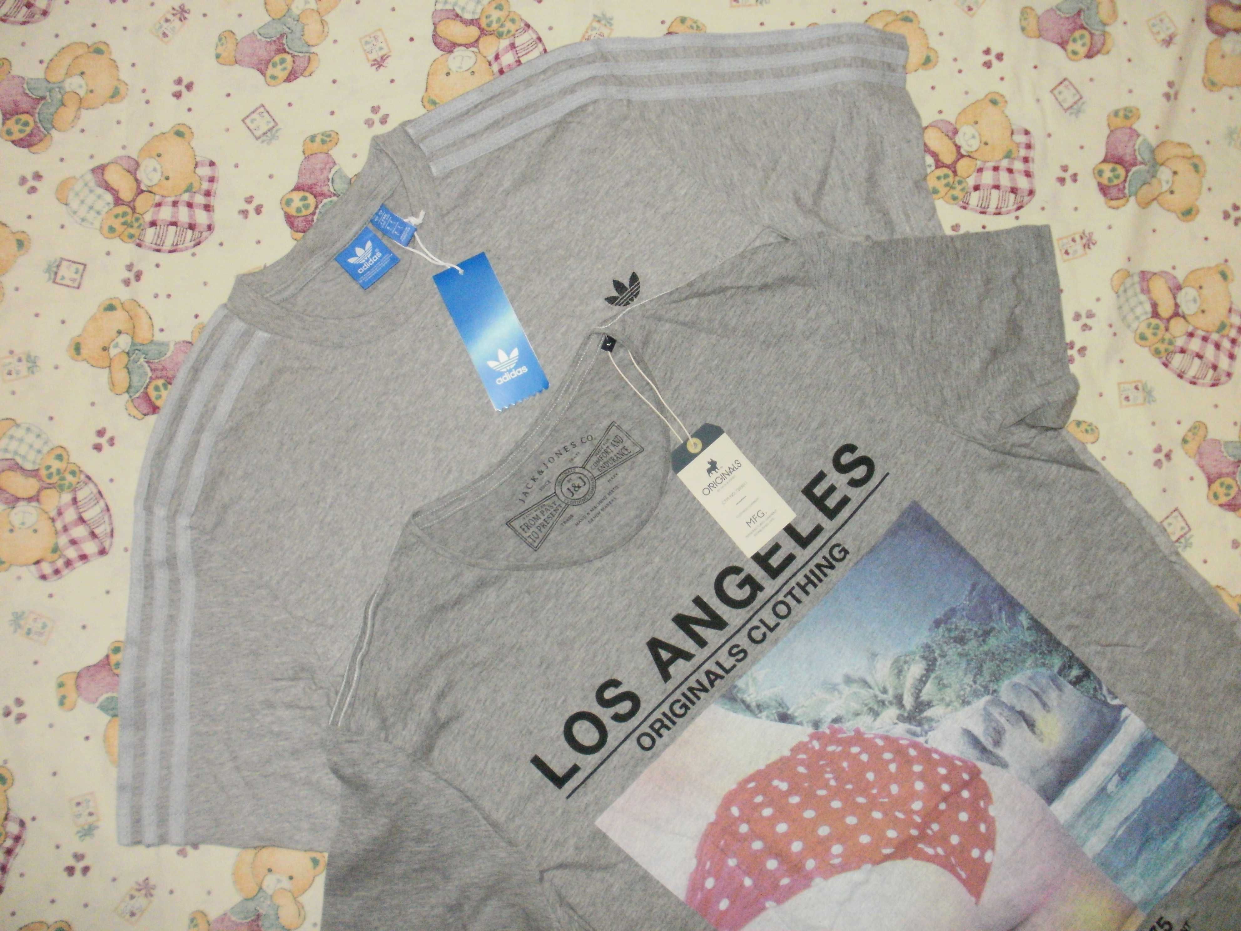 ADIDAS и JACK & JONES оригинални нови тениски с етикет L