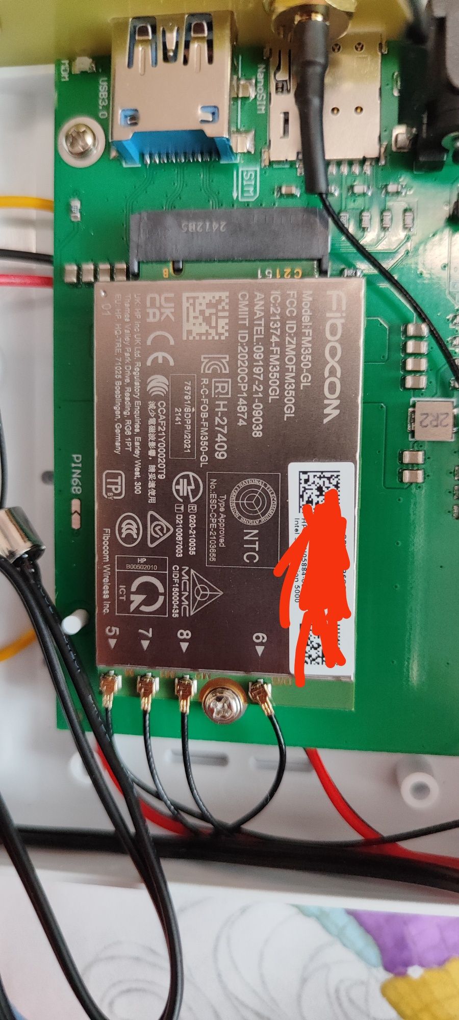 Модем на Fibocom FM350-GL