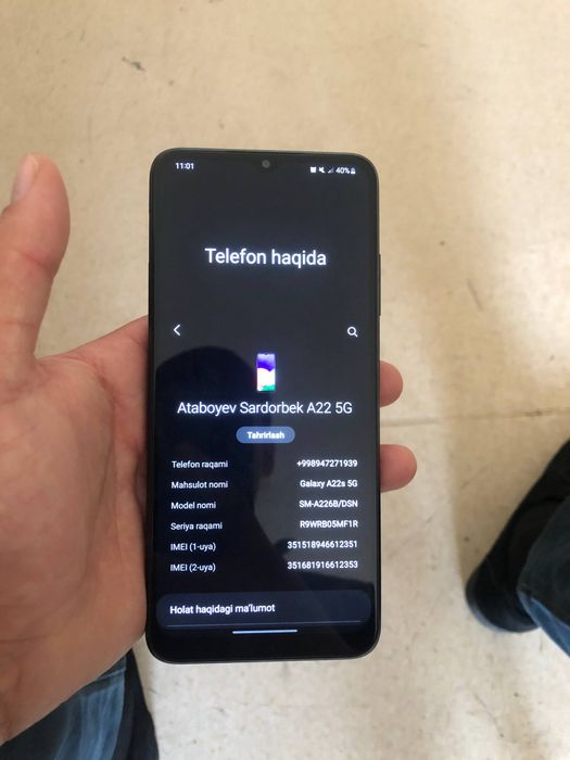 samsung galaxy A22s 5g