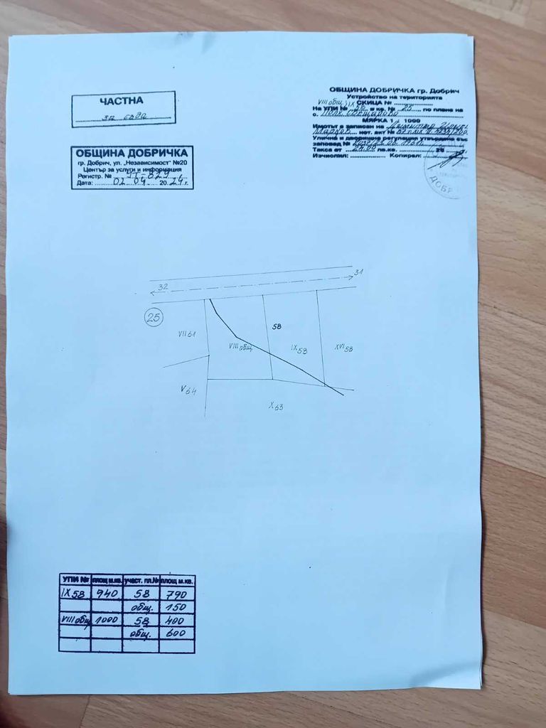 Продава се Парцел в с. Полковник Свещарово, Област Добрич - 790 кв.м за 17 €/кв.м - Снимка #2