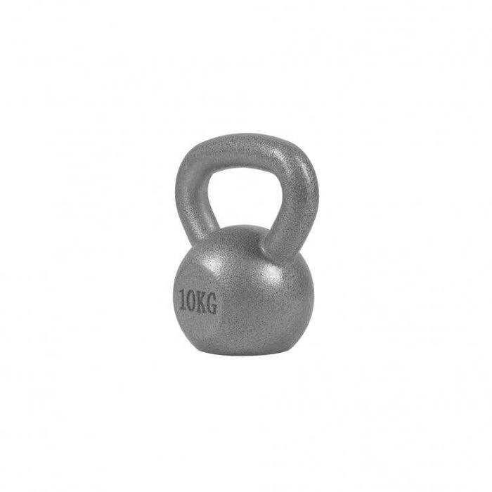 Kettlebell din fier 10 kg Gorilla Sports, gri si negru