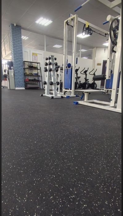 Резиновое рулоное покрытие и Резиновые плитка. Бесшовное покрытие.