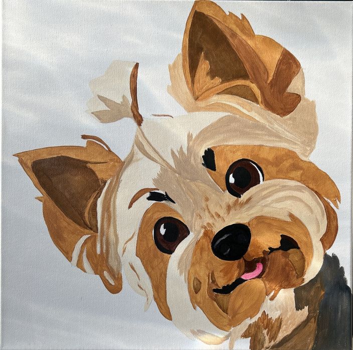 Tablouri cu animale, acrilice pe panza