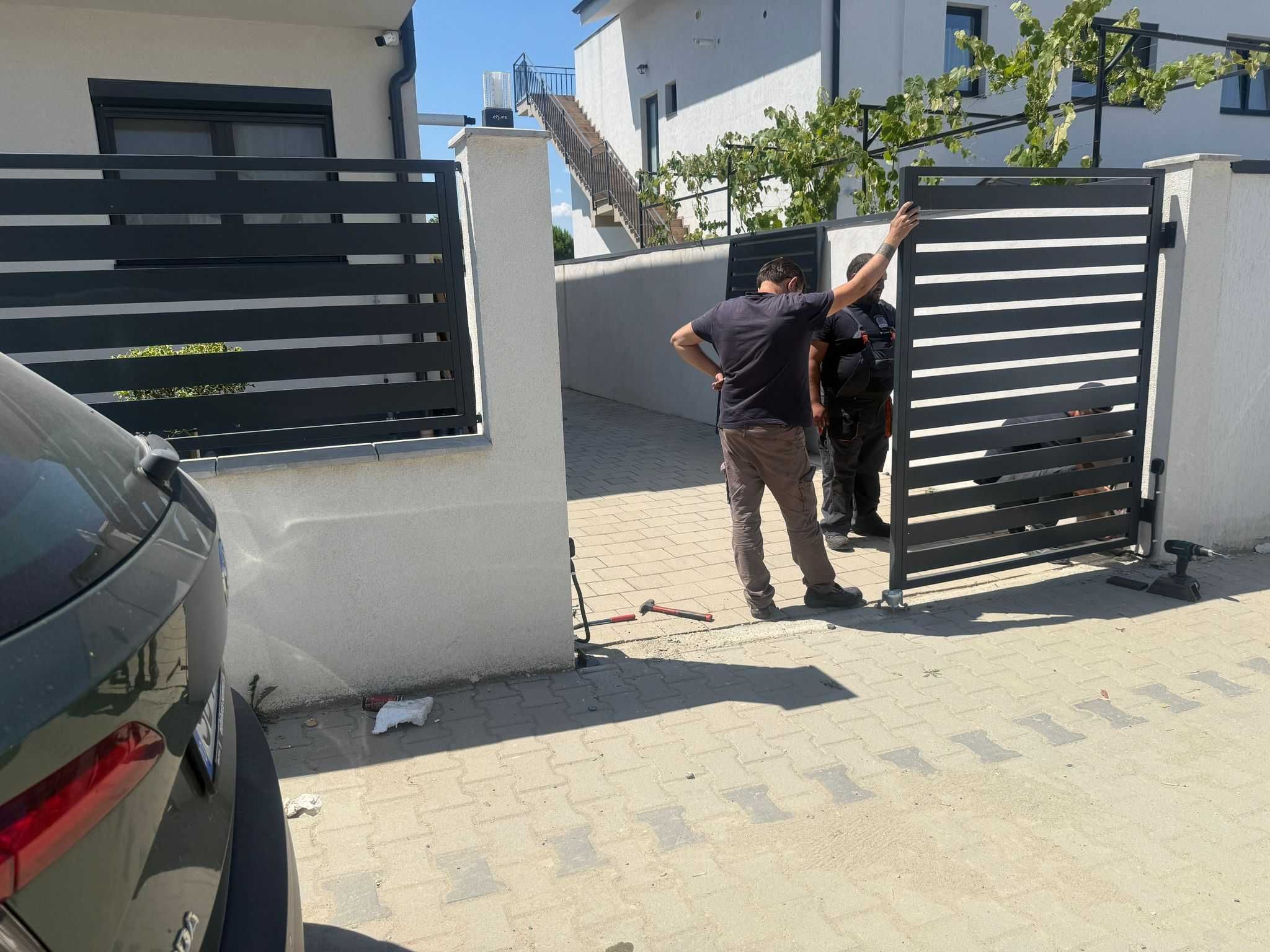 Poarta si gard din aluminiu