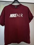 NIKE AIR оригинален топ/тениска с къси ръкави в бордо, като нов
