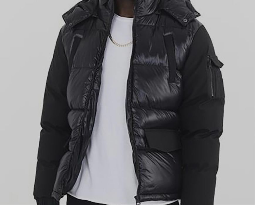 BRAVE SOUL, Зимно яке с много джобове, цвят Черен. Размер S