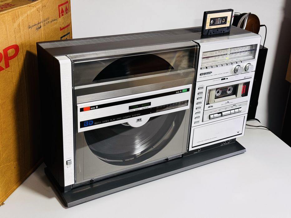 Sistem audio all in one SHARP VZ-3000 la cutie,pick-up side A/B,deck !