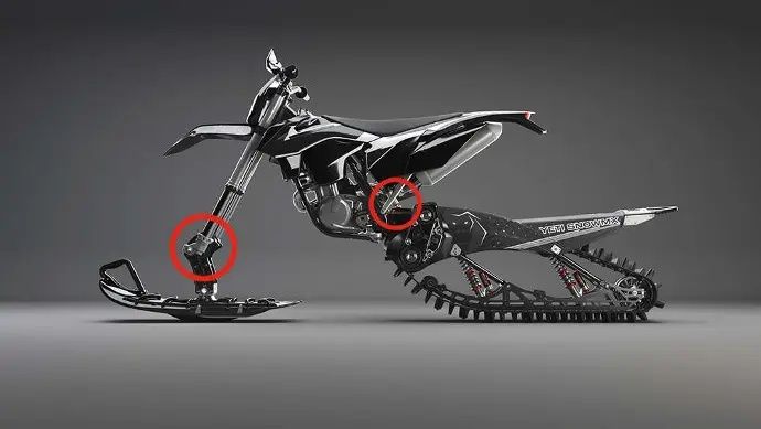 Ktm,husqvarna,gasgas snowbike