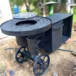 Grătar -Artizanat Metalic și Mobil -Plită Disc 10mm -Braț Gril+ Suport