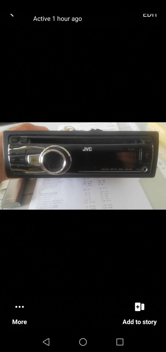 СД JVC с флажка и мп3