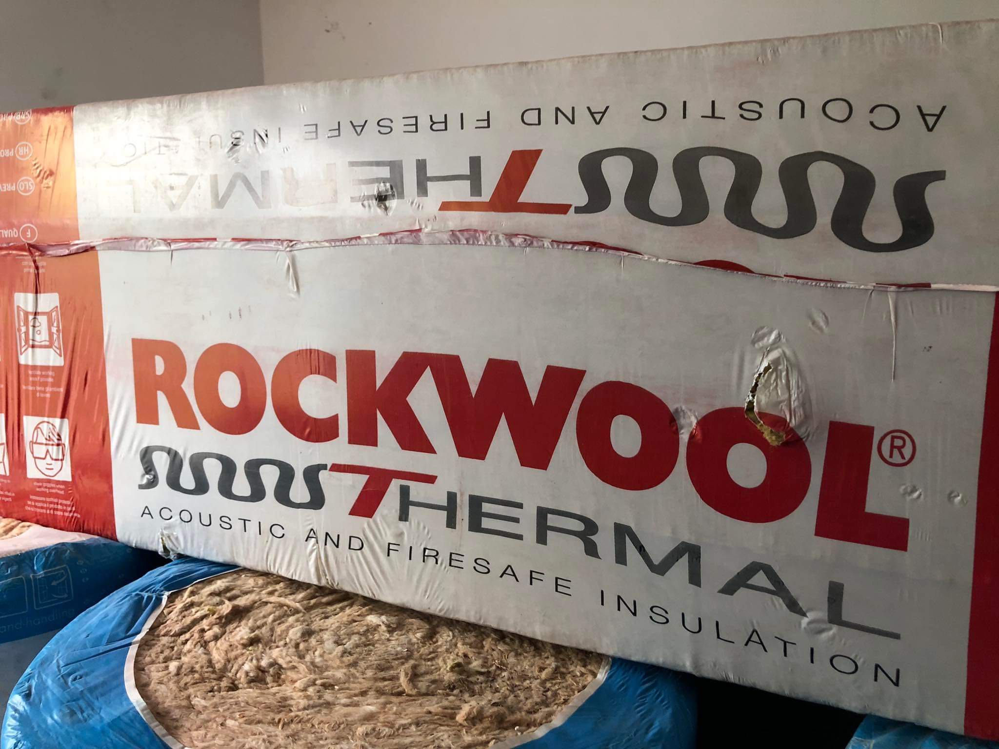 Твърда фасадна вата Rockwool 10см