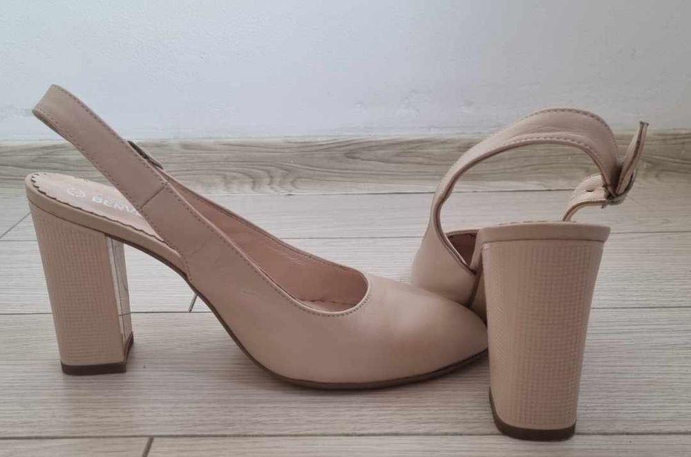 Pantofi decupați cu toc, Benvenuti, 38