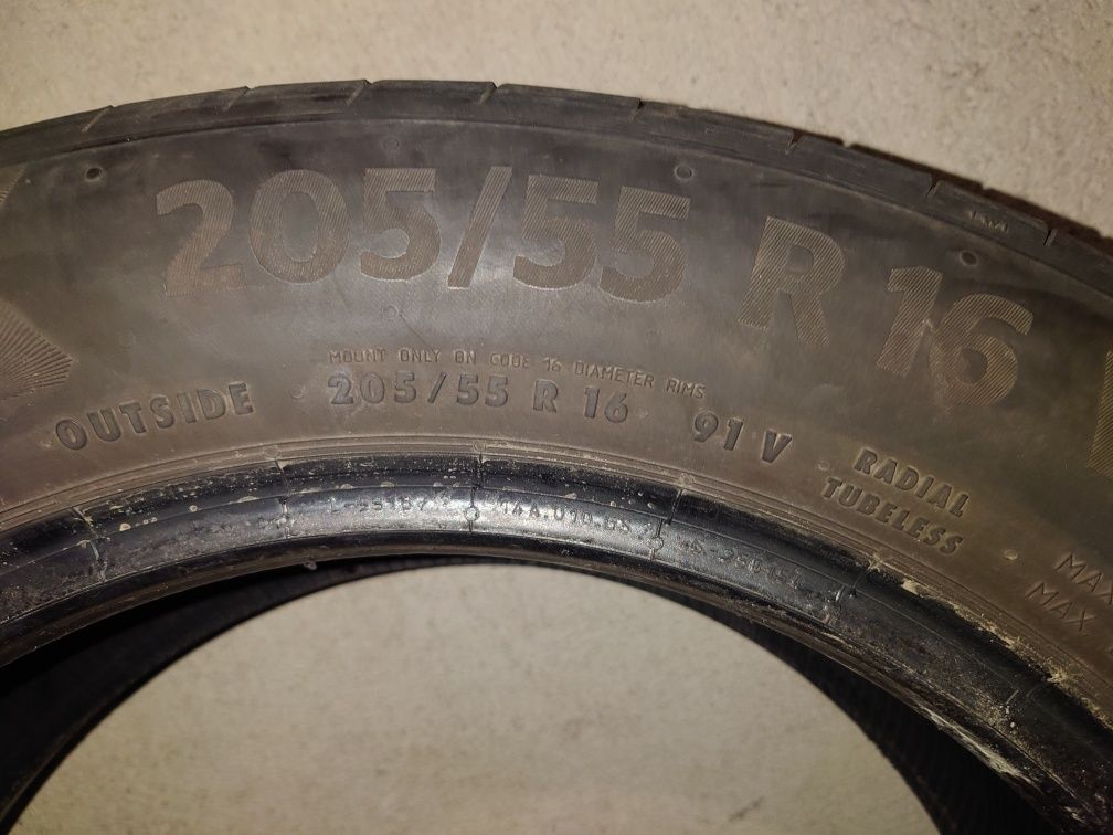 4 гуми Continental 205/55R16 - 2x Premium Contact 6, 2x EcoContact