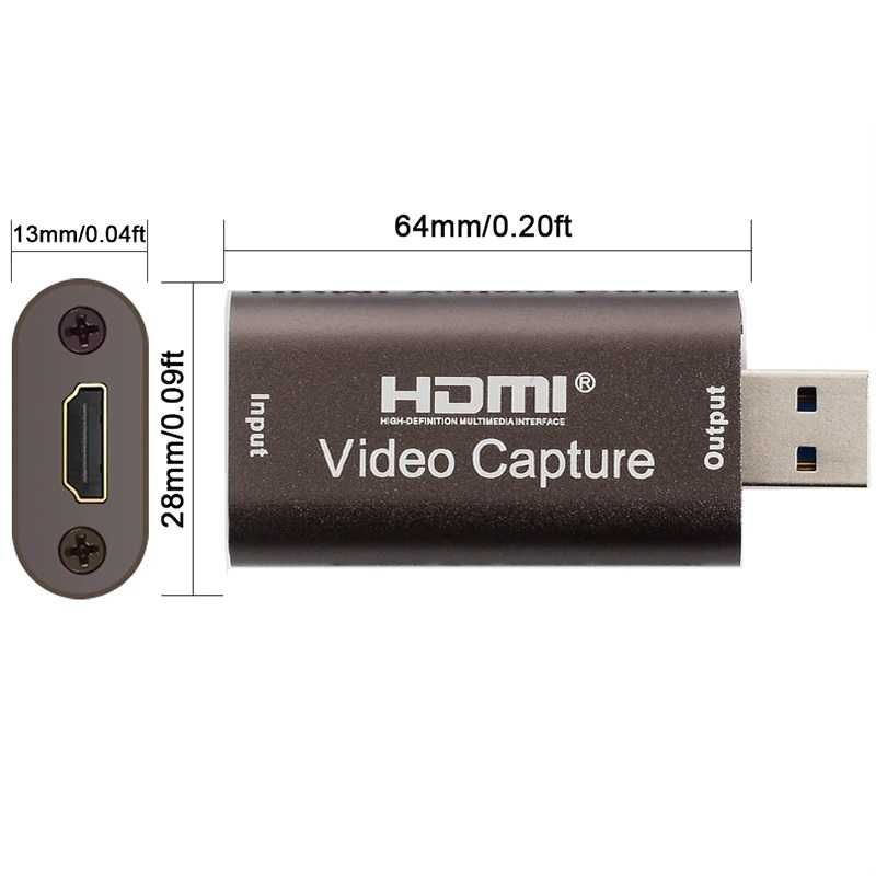 Кепчър карта USB 3.0 флашка 4K аудио видео HDMI USB capture card