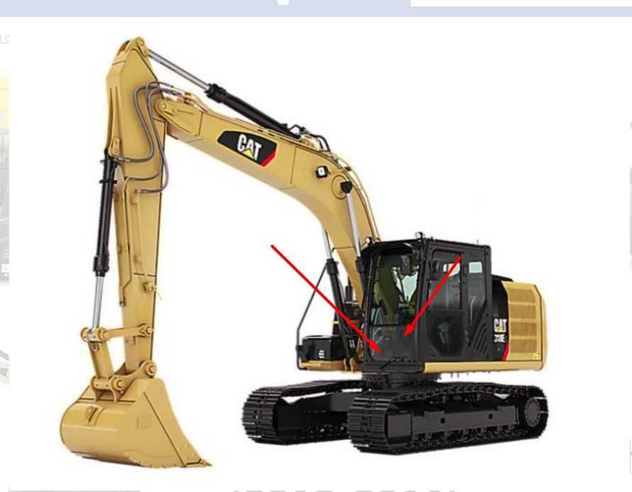 Parbriz/Geam/Luneta pt CATERPILLAR 318 320 322 325 330 345 365 5080 BL