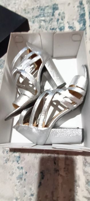 Sandale Creative, argintii, nr.35