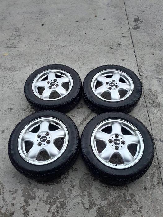 Джанти с зимни гуми 4х100 15 мини купър mini