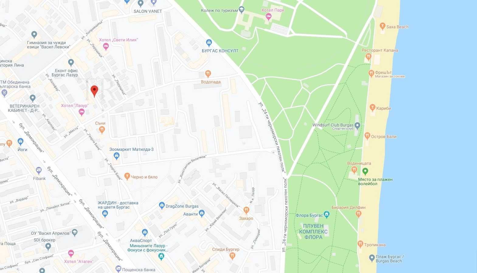 От собственик двустаен апартамент в ж.к. Лазур, Бургас, под наем