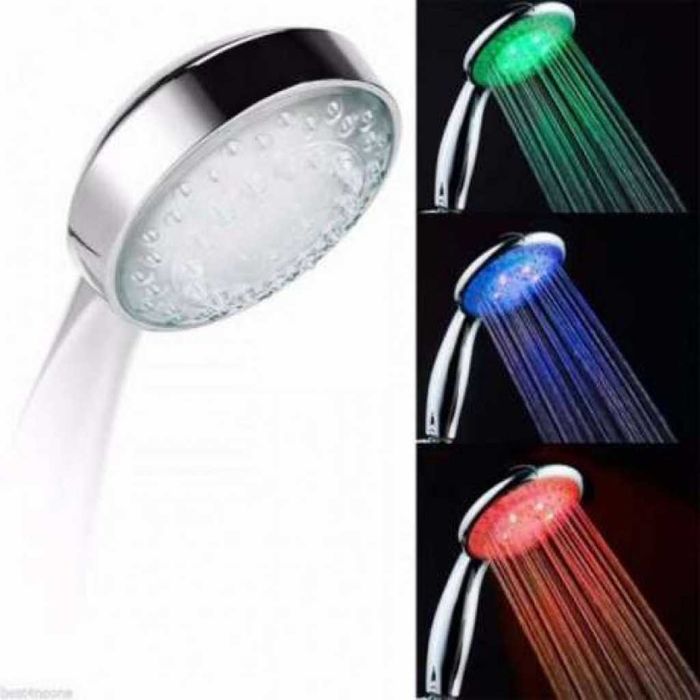 Светещ душ 7 цвята-LED Душ слушалка за баня.