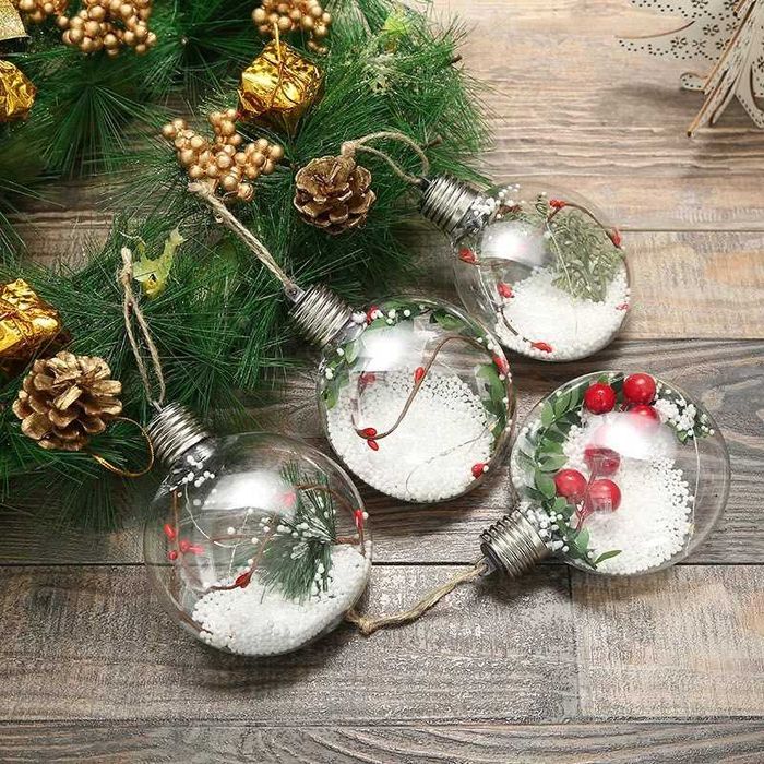 Коледна топка светеща