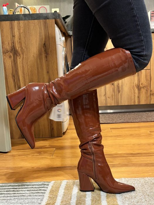 Кафяви ботуши Nine West