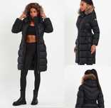 Geaca lunga blana naturala M L Xl XXL