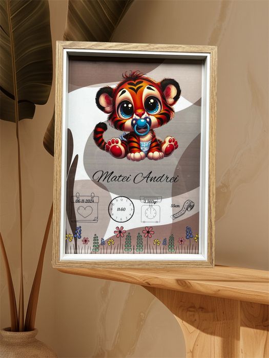 Tablouri personalizate cu datele nasterii micutului/micutei voastre