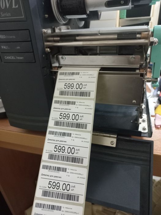 Печать стикер и нейлон ленте любой сложности. 
Datamatrix, Qr Code, EA